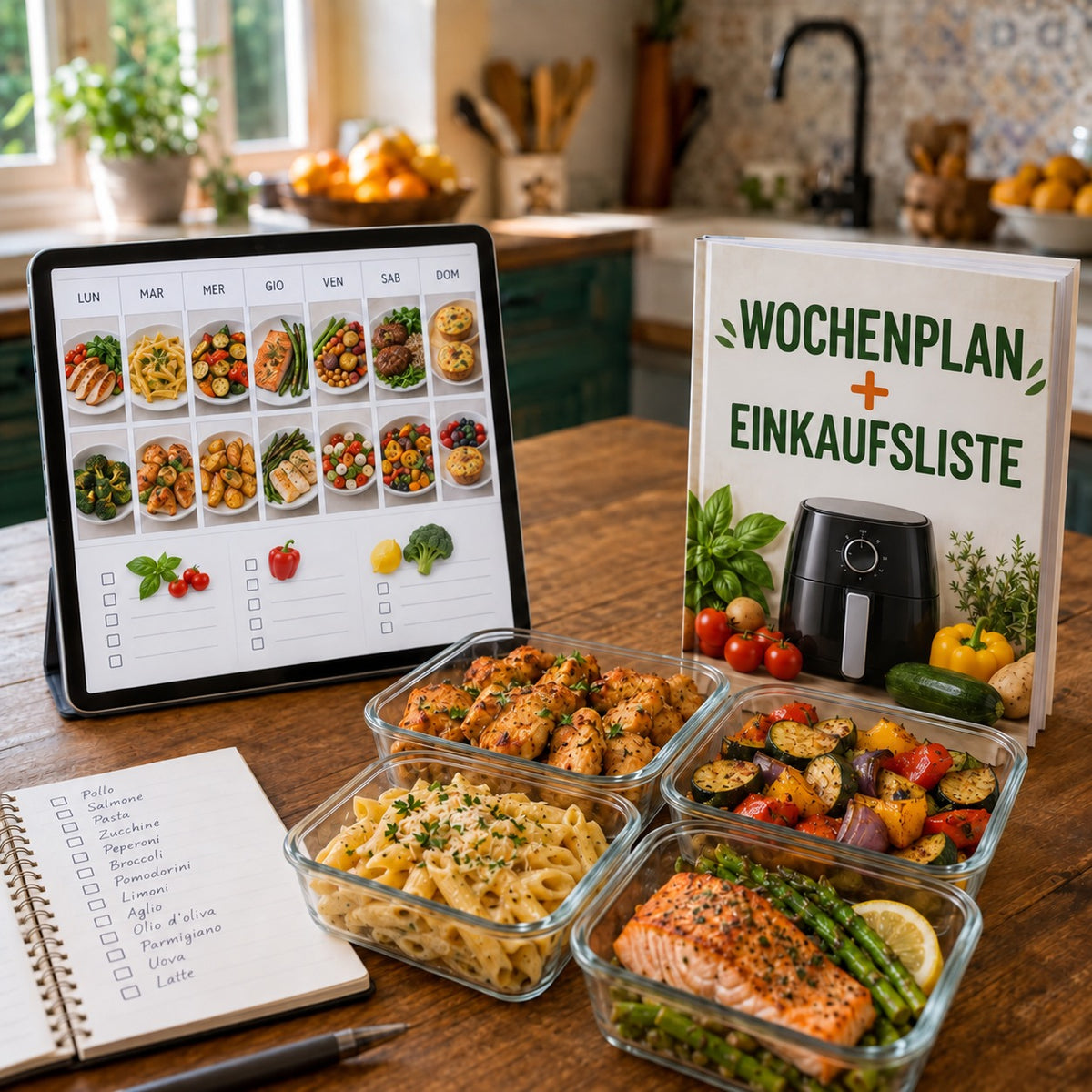 Wochenplan + Einkaufsliste