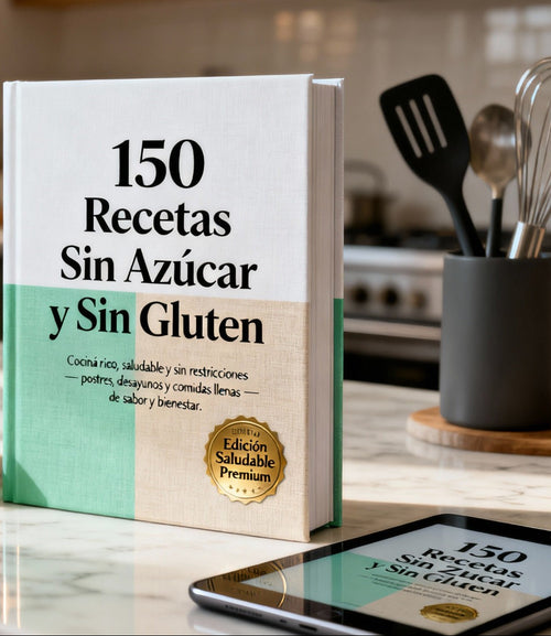 +150 Recetas Sin Azúcar Sin Gluten🥗 + 🗓️ Calendario Imprimible 🎁